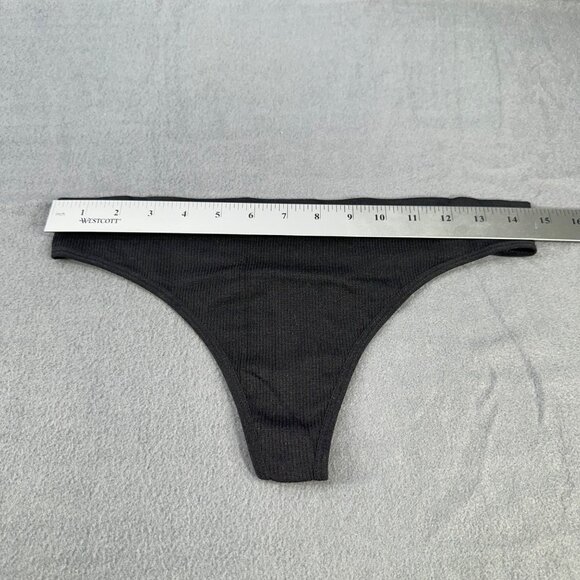 Aeropostale Women’s Size Medium Panty Thong Seamless Black New Without Tags - Picture 5 of 7